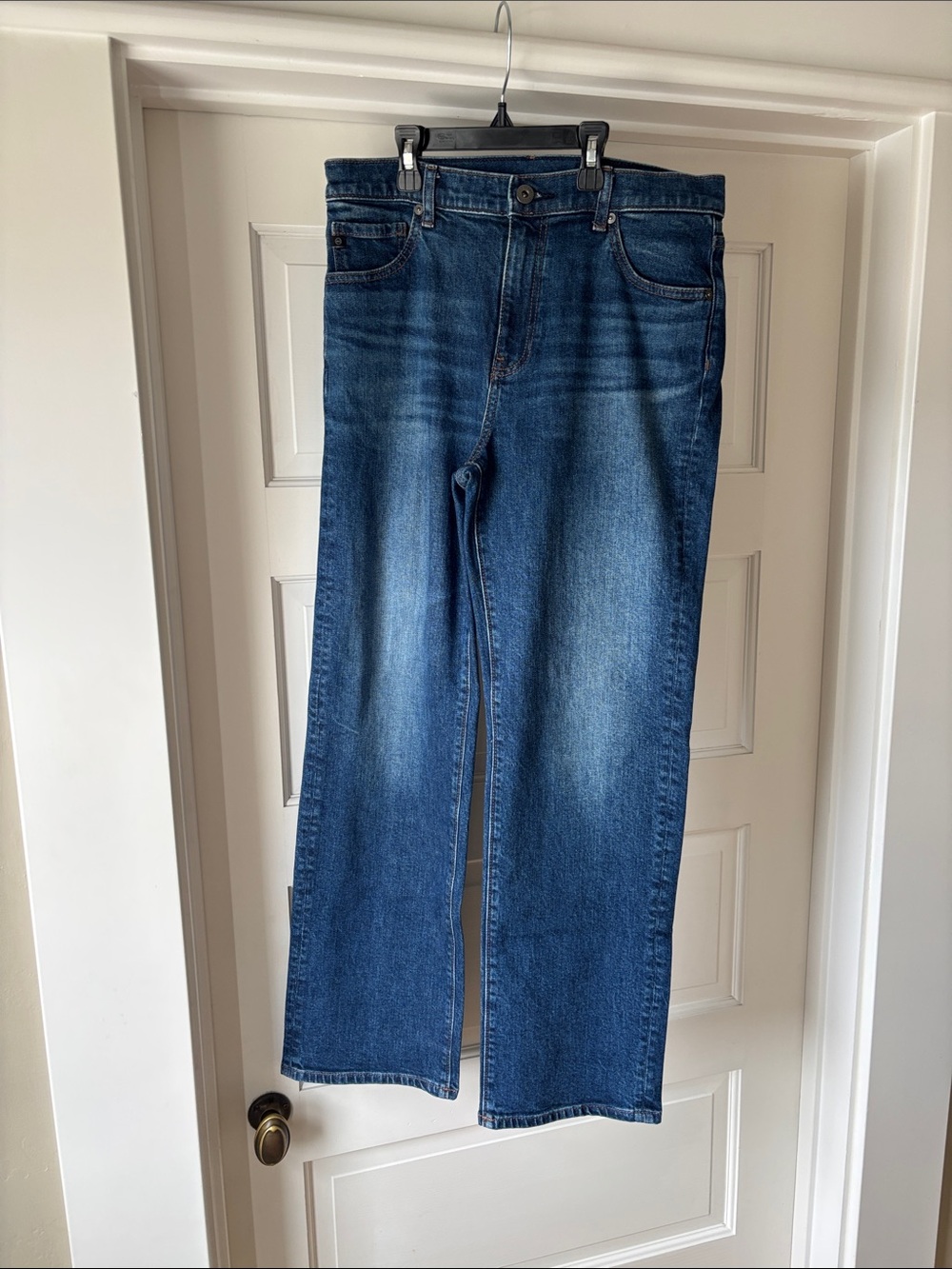 Ag brinley mid rise straight jeans